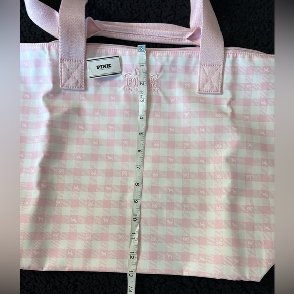 Limited edition PINK Victoria’s Secret x LoveShackFancy Pink Gingham Tote Bag - Picture 6 of 8